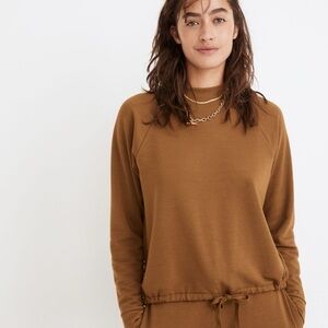 Madewell Superbrushed Mockneck Drawstring Sweatshirt